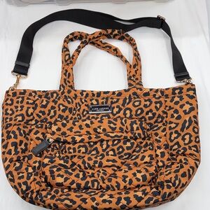 Marc Jacobs Orange and Black Animal Print Tote